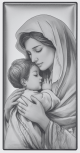 Obrazek Madonna z Dzieciątkiem CU033/2B, 9x18