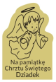 Grawer Pamiątka Chrztu Świętego G2E/O