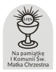 *Grawer Pamiątka Pierwszej Komunii Świętej G7A